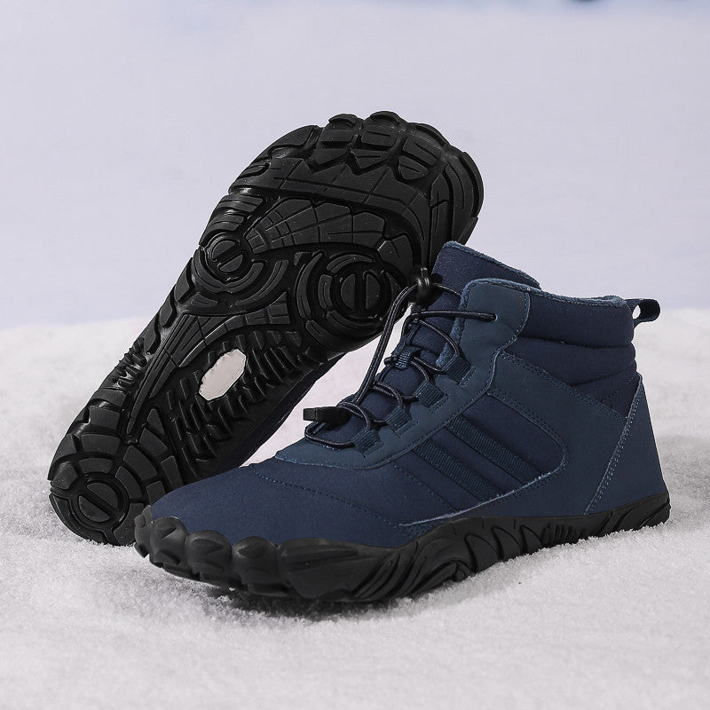 High-top Snow Boots  Skiing Non-slip Plus Velvet Warm