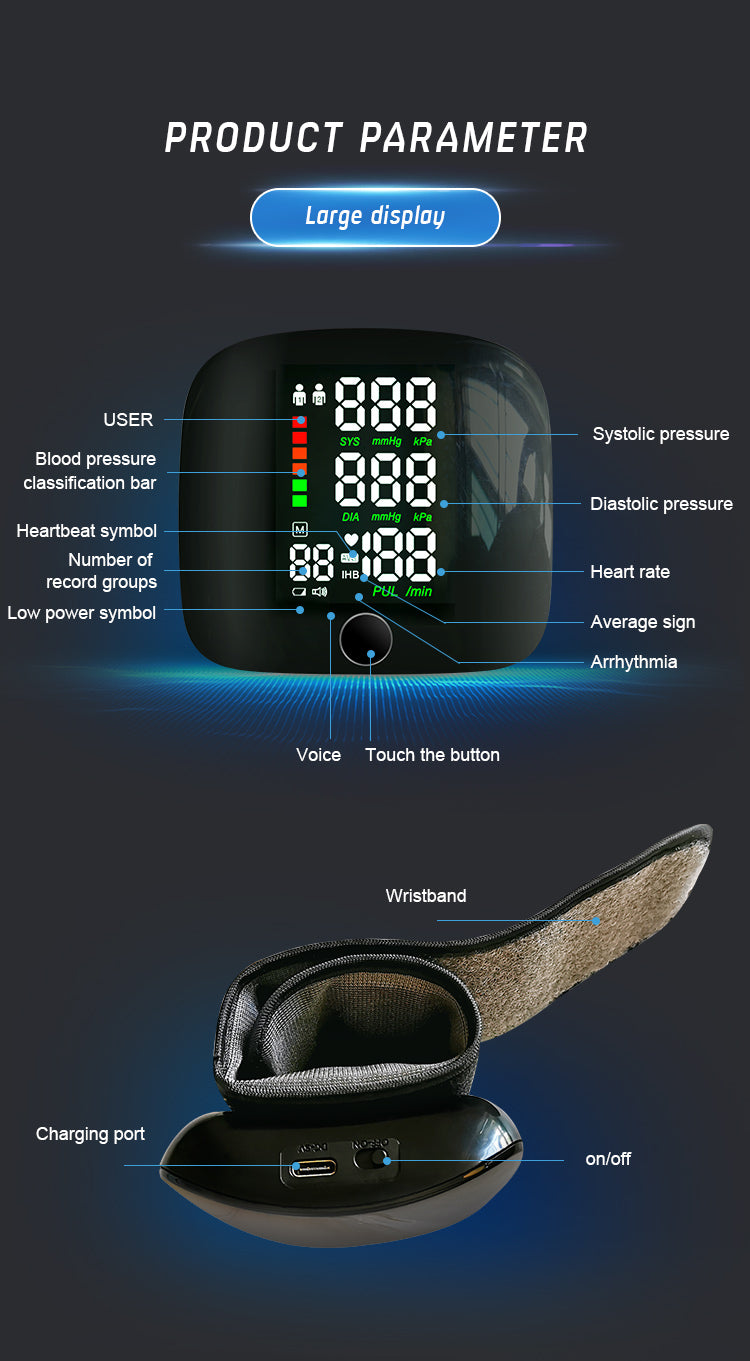 PulseTrack™ LED Blood Pressure Monitor