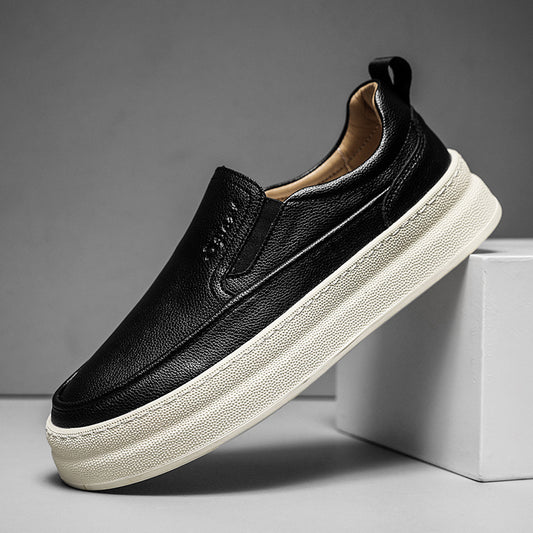 Men's Leather Platform Shoes