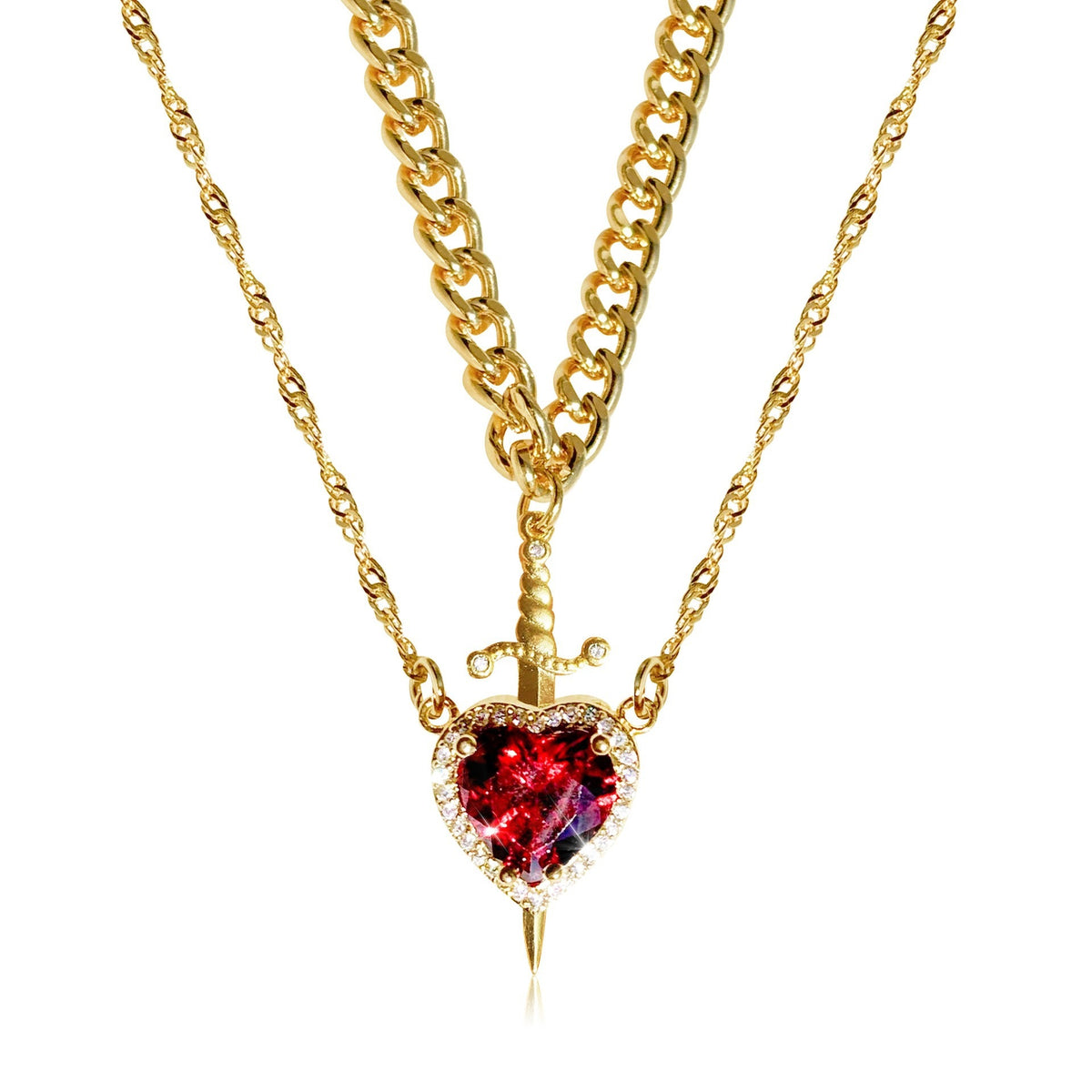 "Crystal Love" Stylish Pendant