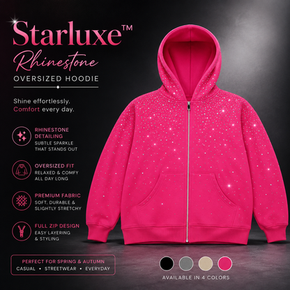 Starluxe™ Rhinestone Oversized Hoodie