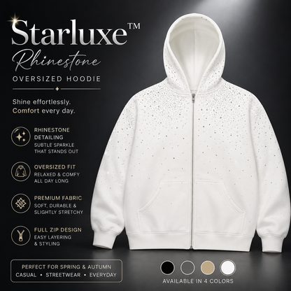 Starluxe™ Rhinestone Oversized Hoodie