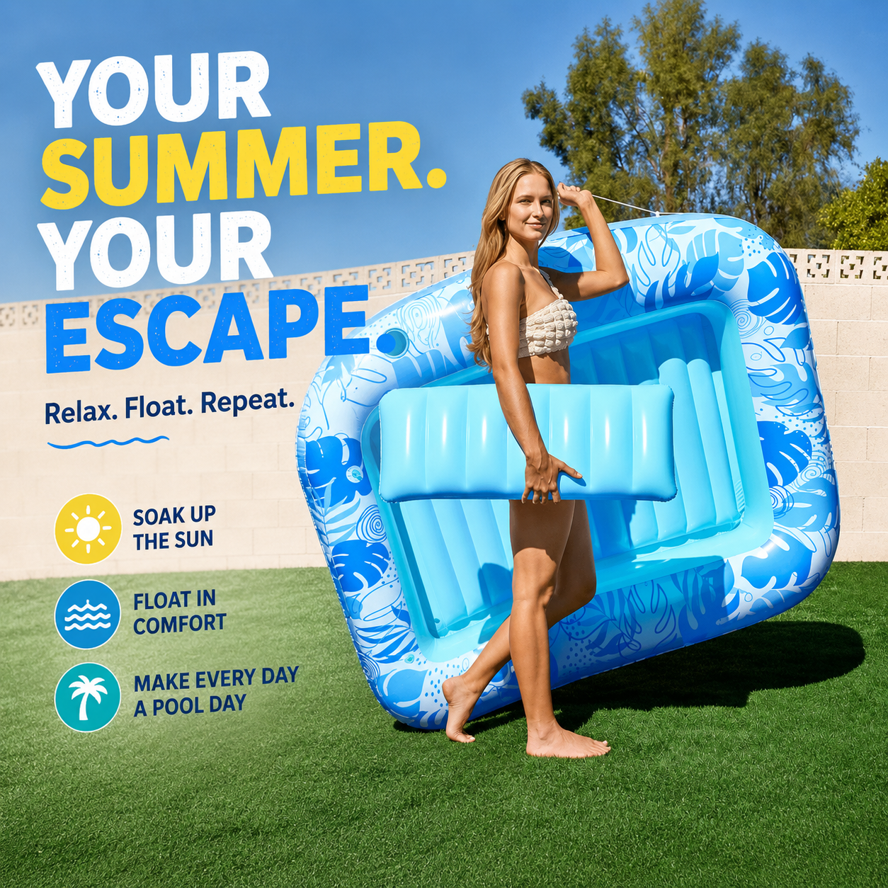 AquaLuxe™ Floating Lounger