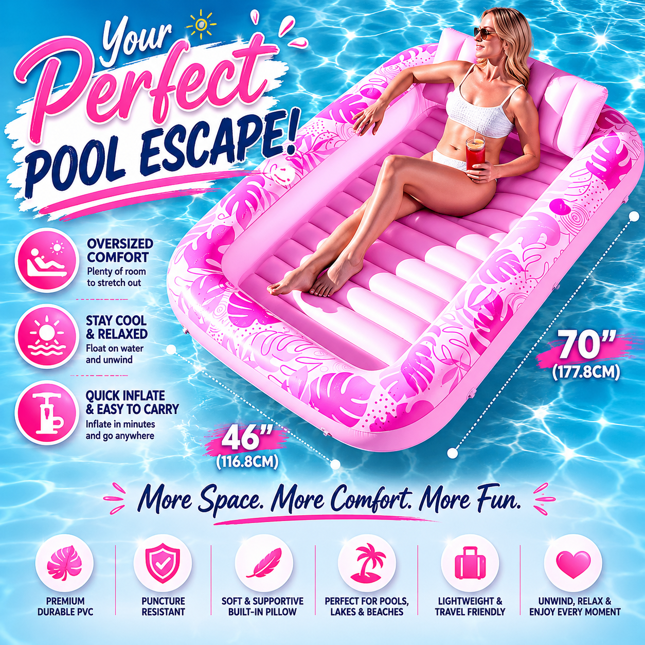 AquaLuxe™ Floating Lounger