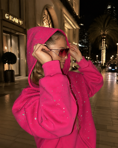 Starluxe™ Rhinestone Oversized Hoodie