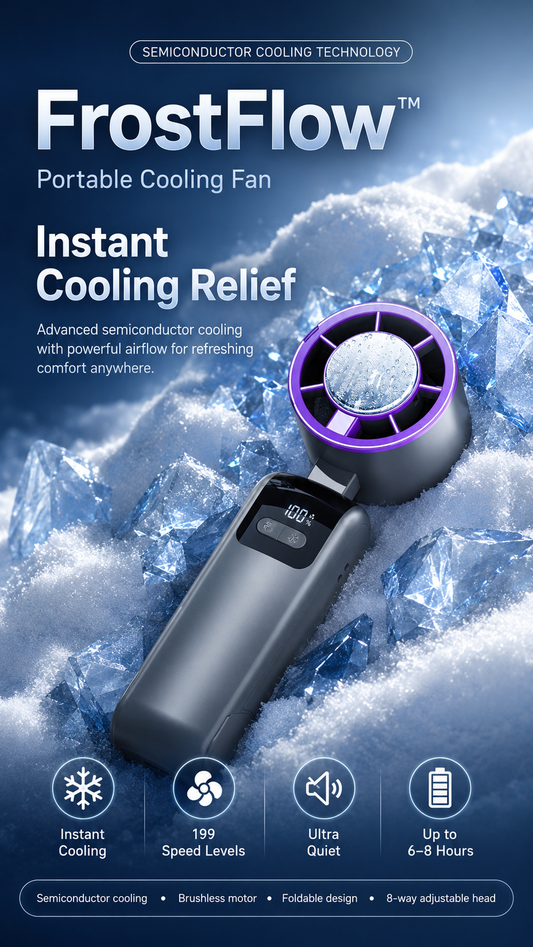 FrostFlow™ Portable Cooling Fan