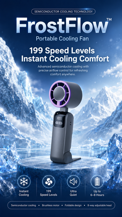 FrostFlow™ Portable Cooling Fan
