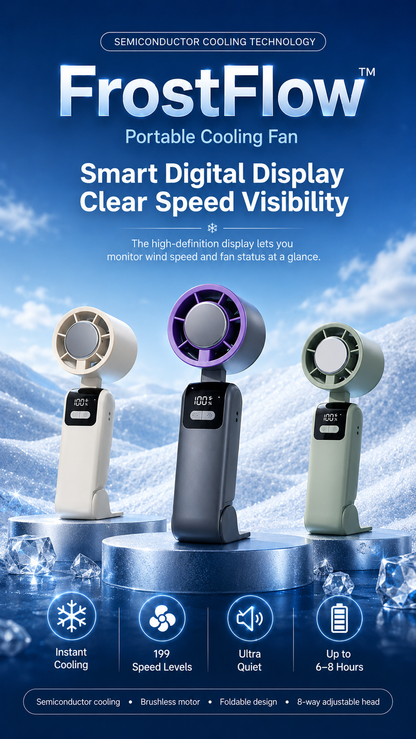 FrostFlow™ Portable Cooling Fan