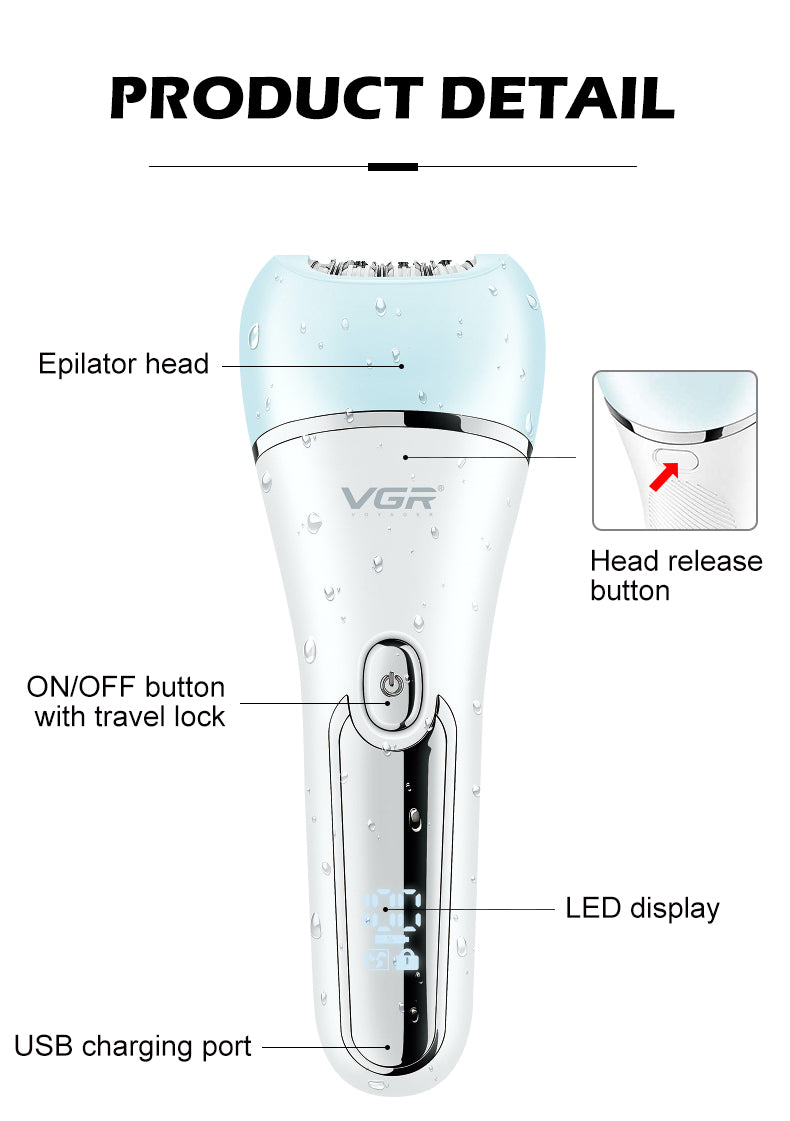 "PureGlow™"6-in-1 Hair Removal
