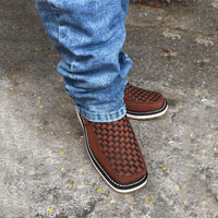 Retro Hand-woven Cowboy Boots