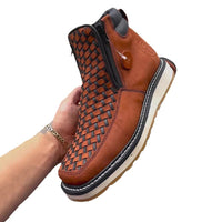 Retro Hand-woven Cowboy Boots