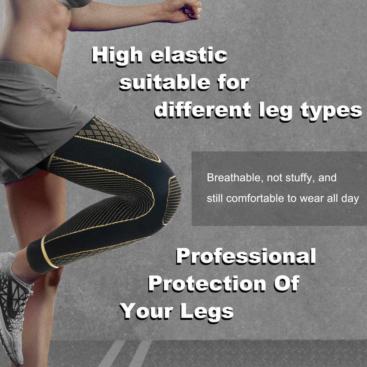 FlexShield Pro™ — Full Leg compression sock