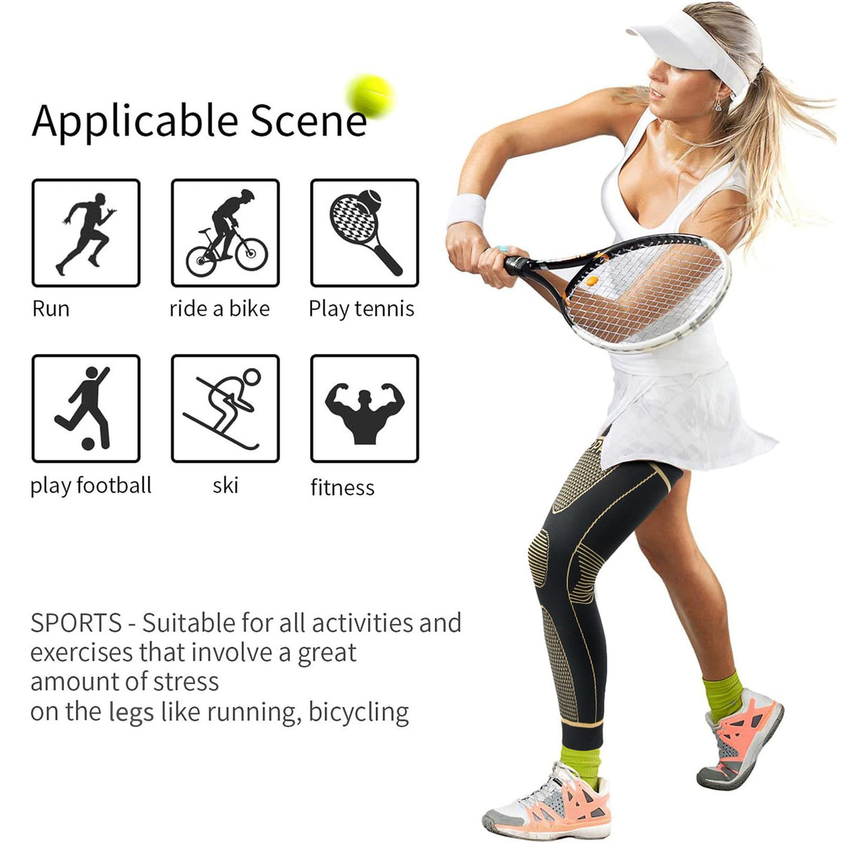 FlexShield Pro™ — Full Leg compression sock