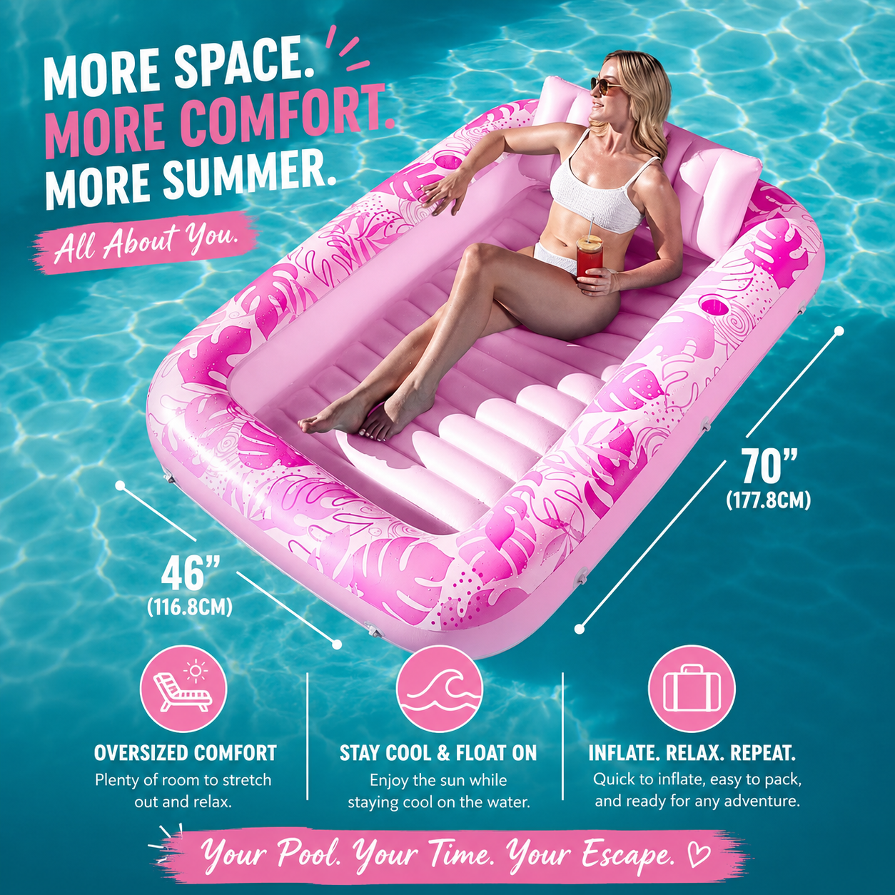 AquaLuxe™ Floating Lounger