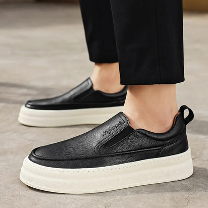 Men's Leather Platform Shoes