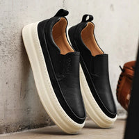 Men's Leather Platform Shoes